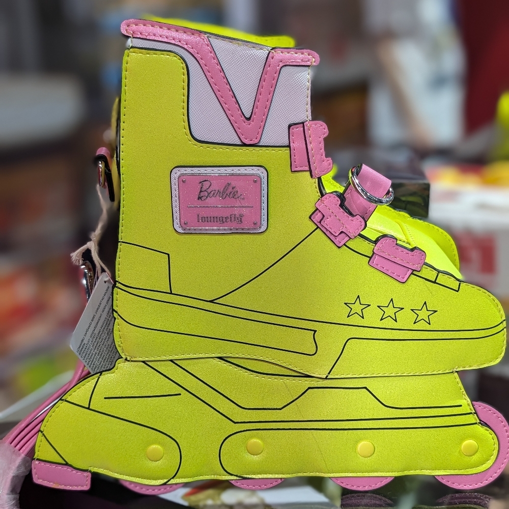 Barbie Loungefly AMC Exclusive Neon Barbie roller skate bag
